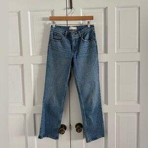 Abercrombie mid-rise straight jeans